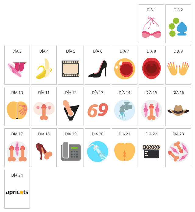Calendario de adviento de Apricots