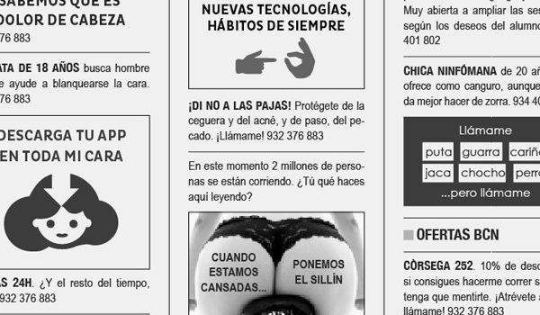 Classifieds, the whoring and the censorship